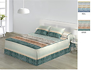 Colcha Edredón Bakar JVR color Azul o Verde