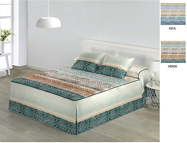 JVR - Colcha Edredón Bakar JVR color Azul o Verde