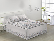 Colcha Edredón Dalia color Beige o Gris