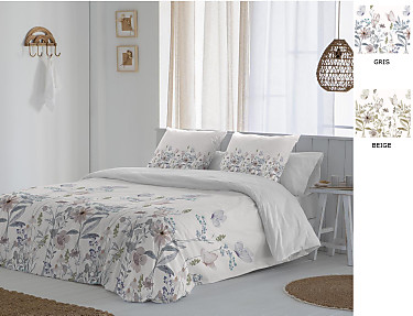 JVR - Funda nórdica Dalia color Beige o Gris