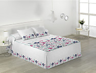 Colcha Edredón Greta color Rosa o Turquesa