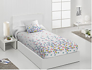 Edredón ajustable Helen color Rosa o Turquesa