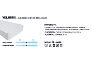 Cubrecolchón impermeable aterciopelado Velours alto 30cm