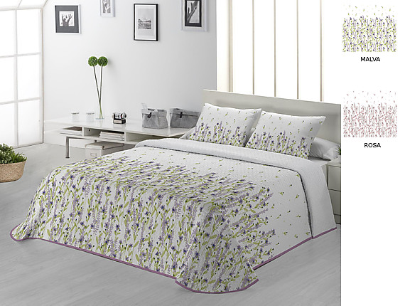 JVR - Colcha Bouti Holly color Malva o Rosa
