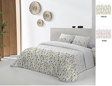 JVR - Edredón Conforter Nórdico Holly color Malva o Rosa