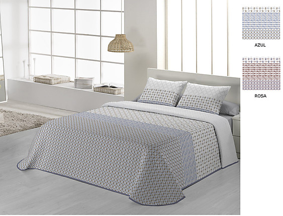 JVR - Colcha Bouti Jaipur color Azul o Rosa