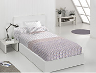 Edredón ajustable Jaipur color Azul o Rosa