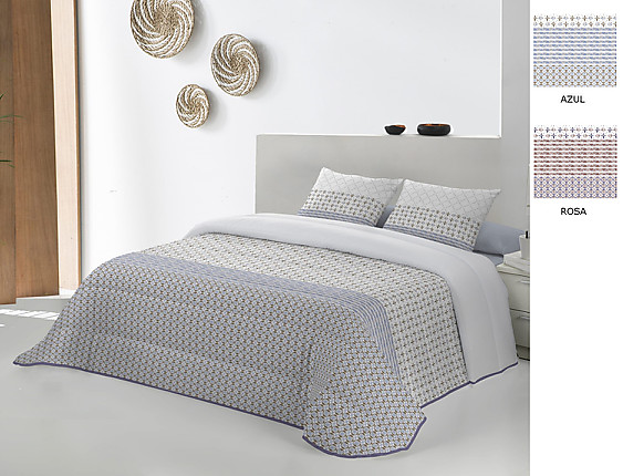 JVR - Edredón Conforter Nórdico Jaipur color Azul o Rosa
