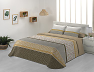 Colcha Bouti Lanes color Azul/Rojo o Dorado