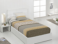 Edredón ajustable Lanes color Azul/Rojo o Dorado