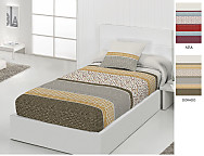 Edredón ajustable Lanes color Azul/Rojo o Dorado