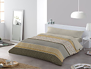 Funda nórdica Lanes color Azul/Rojo o Dorado