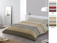 Funda nórdica Lanes color Azul/Rojo o Dorado