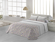 Colcha Bouti Miami color Gris o Turquesa