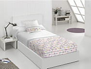 Edredón ajustable Miami color Gris o Turquesa