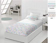 Edredón ajustable Miami color Gris o Turquesa