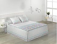 Colcha Edredón Miami color Gris o Turquesa