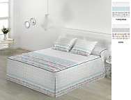 Colcha Edredón Miami color Gris o Turquesa