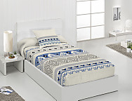 Edredón ajustable Bambú color Azul o Beige