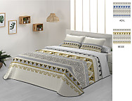 Colcha Bouti Bambú color Azul o Beige