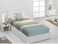 Edredón ajustable Nador color Gris o Turquesa