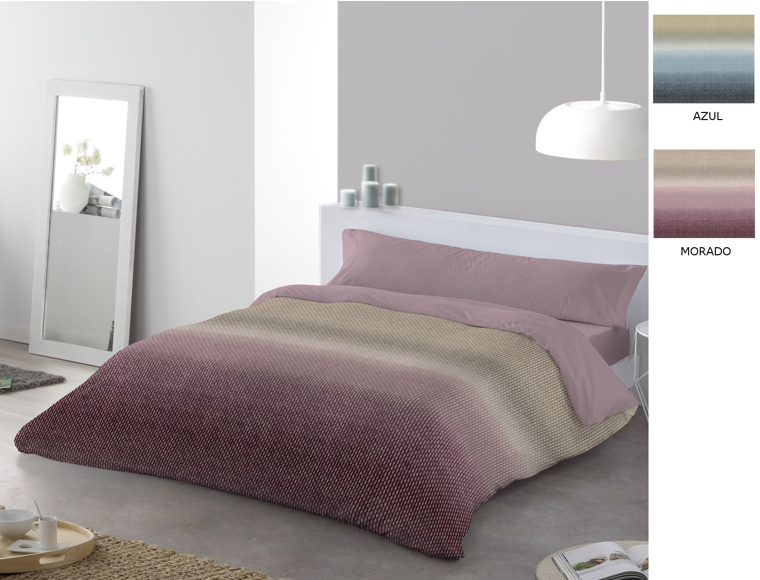JVR Funda nórdica Siero color Azul o Morado