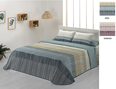 JVR - Colcha Bouti Tineo color Azul o Morado