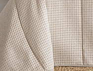 Colcha bouti Jacquard Nido 60gr color Beige, Mostaza, Rosa o Turquesa