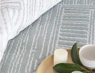 Colcha Jacquard reversible Roche color Mostaza o Turquesa