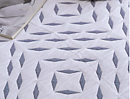 Haz clic para ampliar Colcha Jacquard reversible Ares color Azul o Mostaza