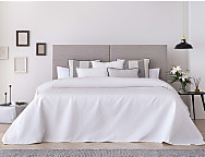 Colcha Jacquard Moraira color Blanco, Gris o Turquesa