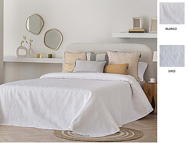 Confecciones Paula - Colcha Jacquard Tous color Blanco o Gris