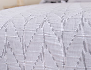 Colcha Jacquard Espiga color Azul, Beige o Gris