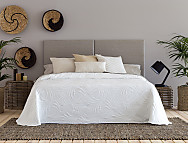 Colcha Jacquard Libia color Blanco o Gris