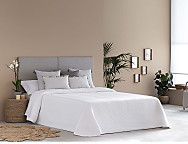 Colcha Jacquard Onda color Blanco o Rosa