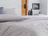 Funda nórdica Punto Camiseta 100% Algodón Astro color Nude o Turquesa