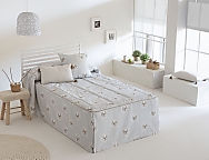 Colcha edredón Leo con cojín incluido color Azul o Beige