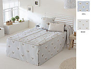 Colcha edredón Leo con cojín incluido color Azul o Beige