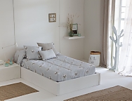 Edredón Ajustable Leo color Azul o Beige