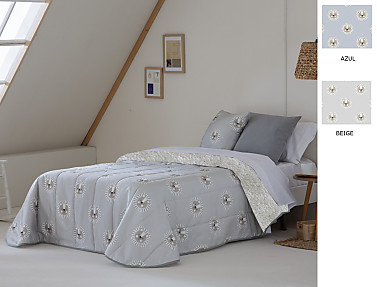 Confecciones Paula - Edredón Sherpa Leo color Azul o Beige