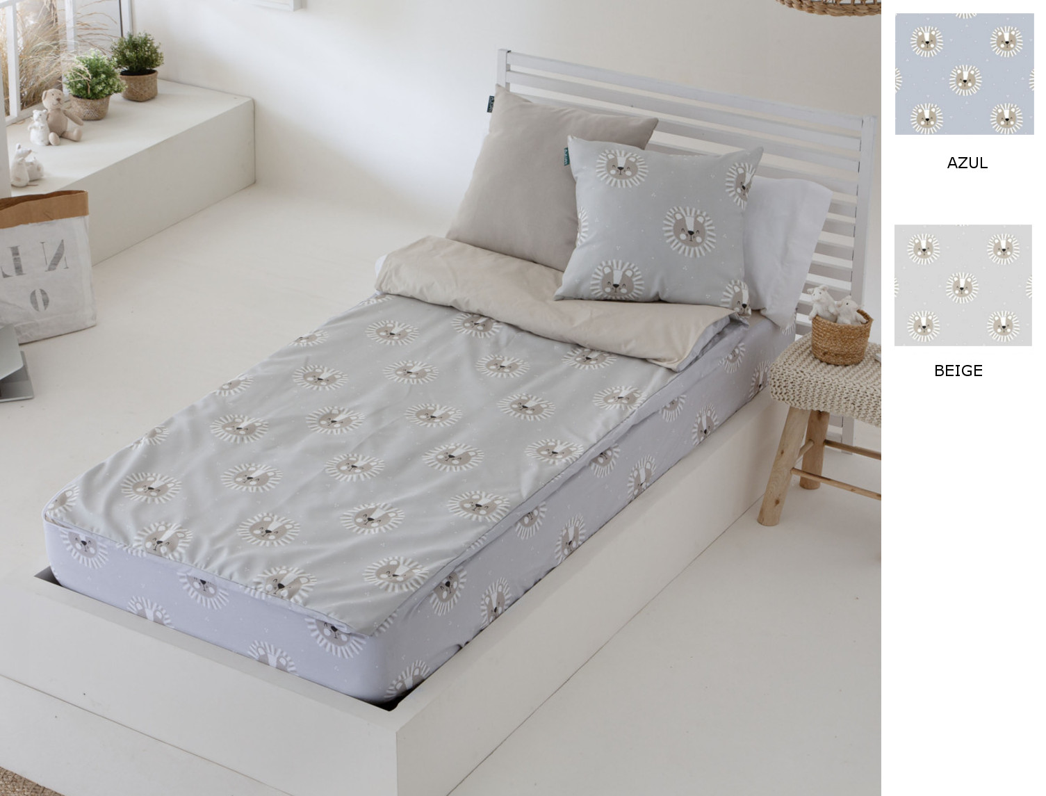 Confecciones Paula Saco nórdico Leo color Azul o Beige