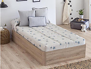 Edredón Ajustable Destellos color Azul o Rosa