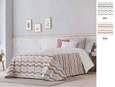 Confecciones Paula - Edredón Sherpa Dunas color Nude o Turquesa