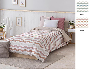 Confecciones Paula - Funda nórdica Dunas color Nude o Turquesa