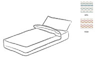 Saco nórdico Dunas color Nude o Turquesa