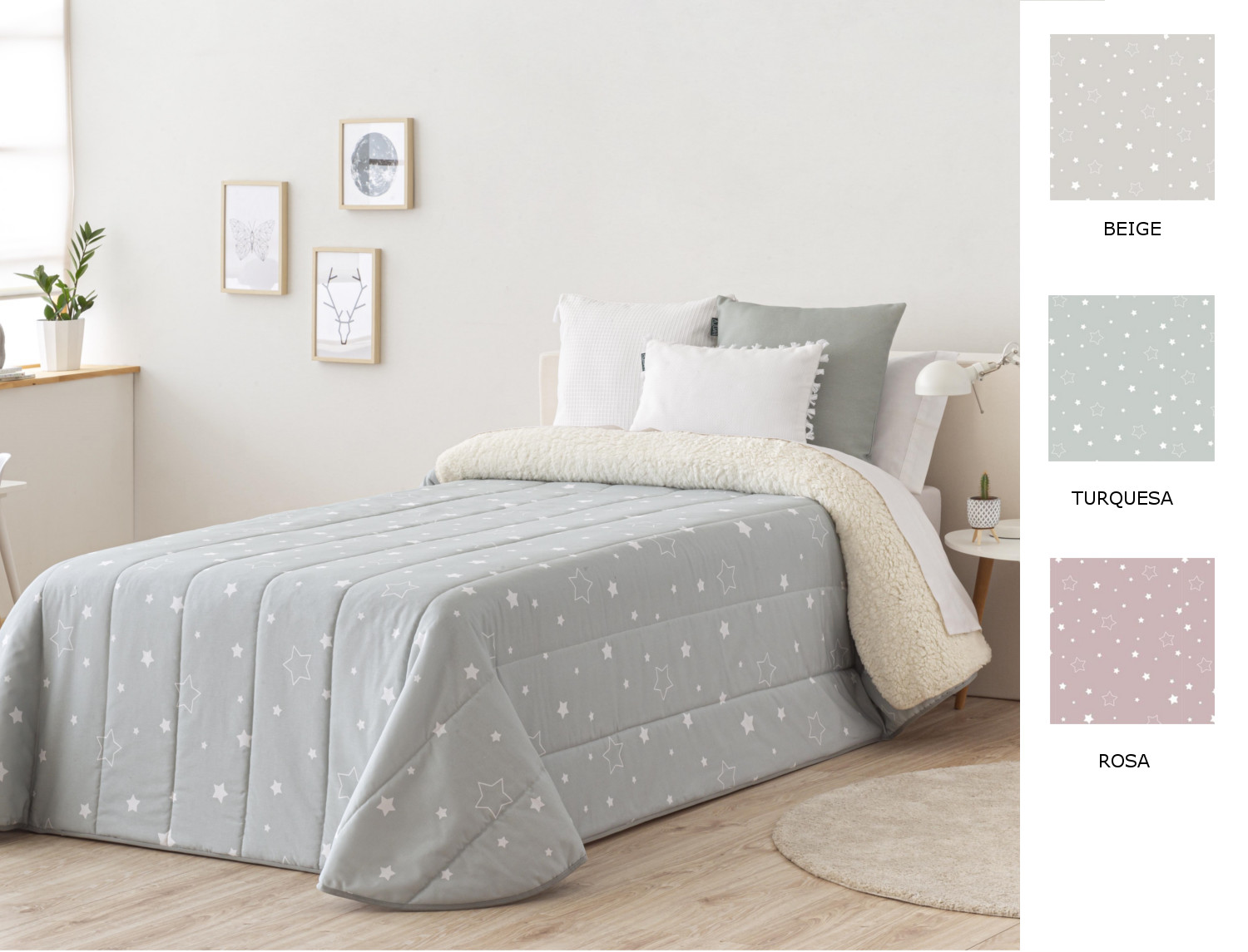 Confecciones Paula Bouti Noche color Beige piedra o Turquesa