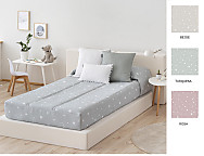 Edredón Ajustable Noche color Beige piedra o Turquesa