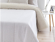 Haz clic para ampliar Edredón Sherpa Grafico color Beige, Rosa o Turquesa