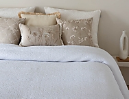 Edredón Jacquard Riaza con funda/s de cojín color 01 Blanco, 02 Beige ó 03 Gris