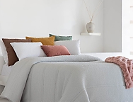 Edredón Jacquard Riaza con funda/s de cojín color 01 Blanco, 02 Beige ó 03 Gris